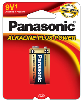 Panasonic 9 Volt 1 pack Alkaline 6AM6PA1B Product Image